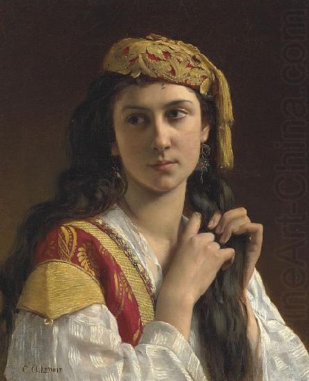 Charles-Amable Lenoir Jeune fille grecque oil painting picture